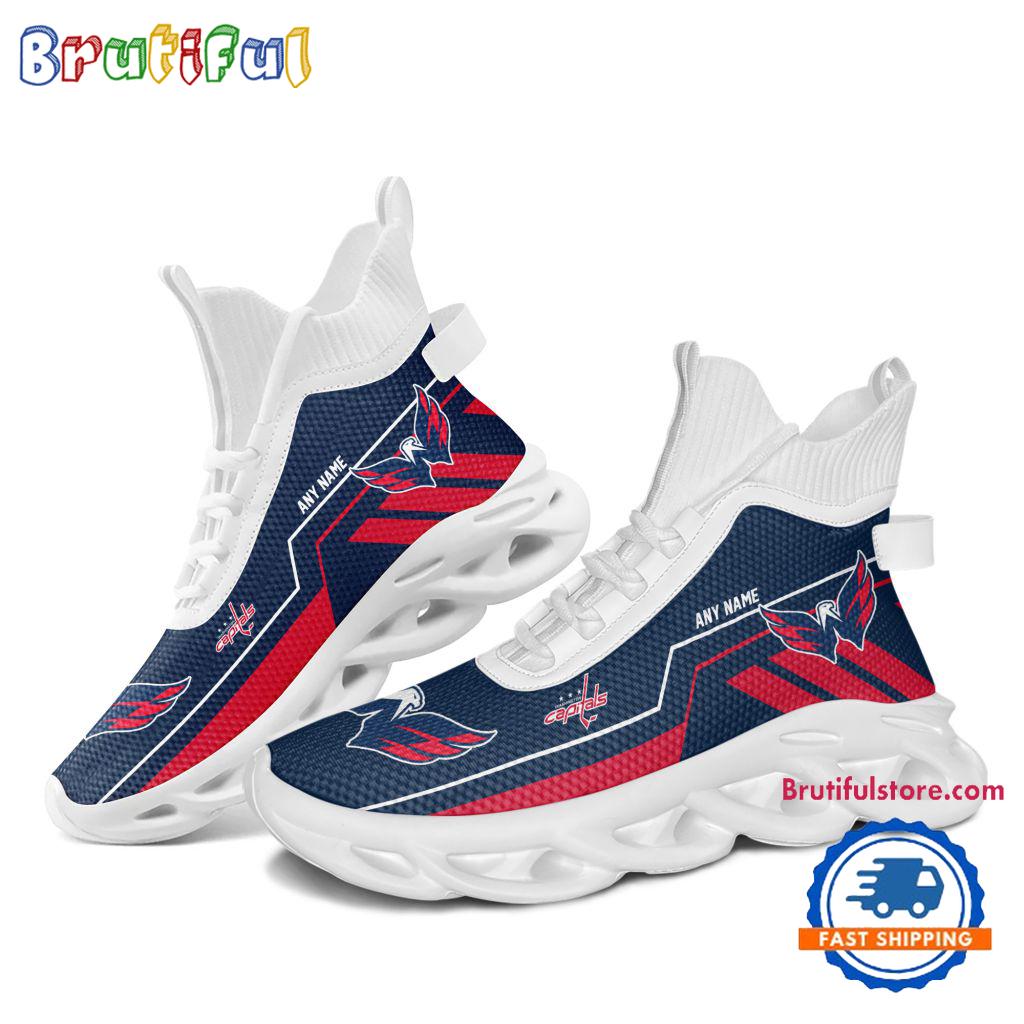 NHL Washington Capitals Personalized Name Hockey Team Design High Top Max Soul Shoes