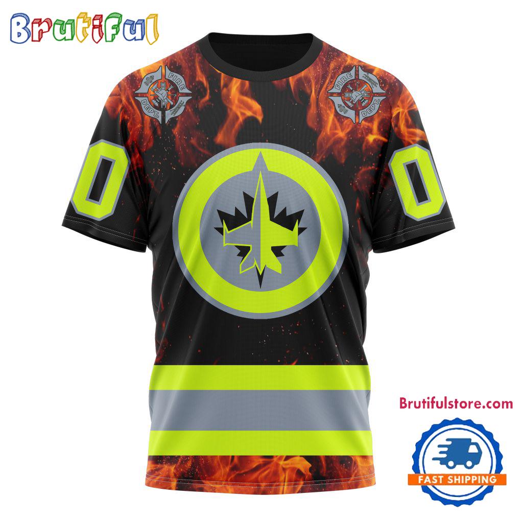 NHL Winnipeg Jets Special Honoring Firefighters Design T Shirt, Hoodie, Sweatshirt