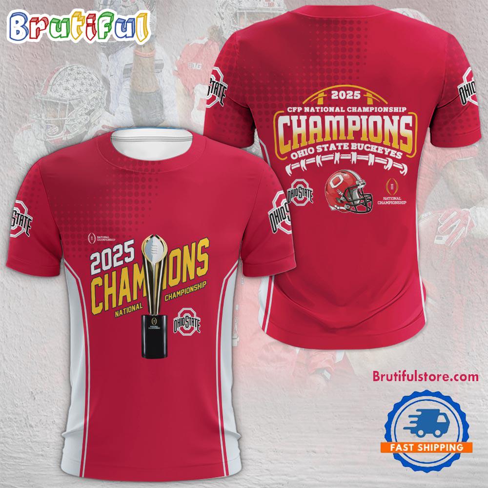 Ohio State Buckeyes 2025 CFP National Champions T Shirts