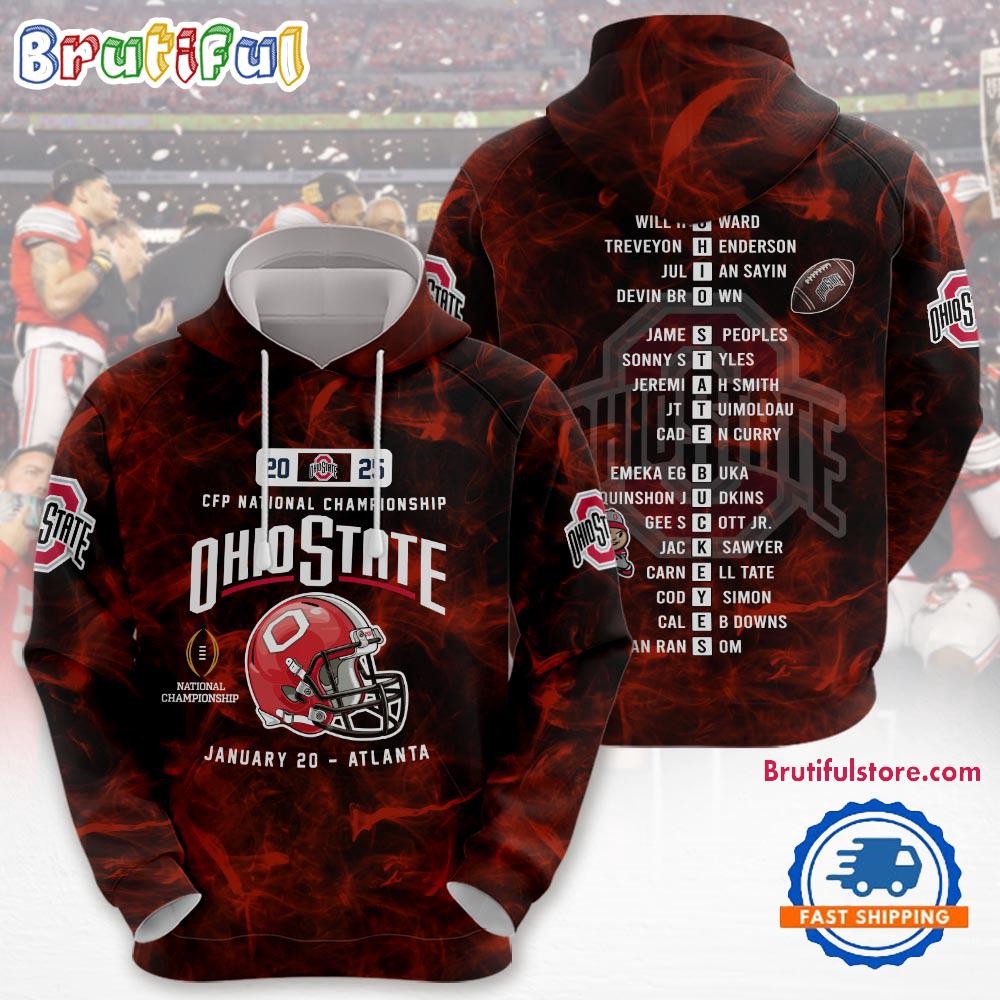 Ohio State Buckeyes 2025 CFP National Championship Hoodie