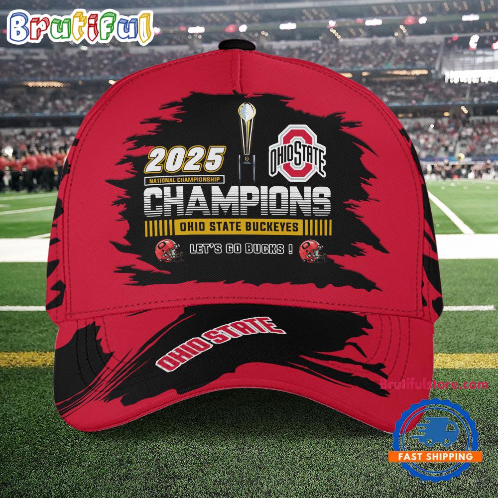 Ohio State Buckeyes 2025 National Champions Cap Hats