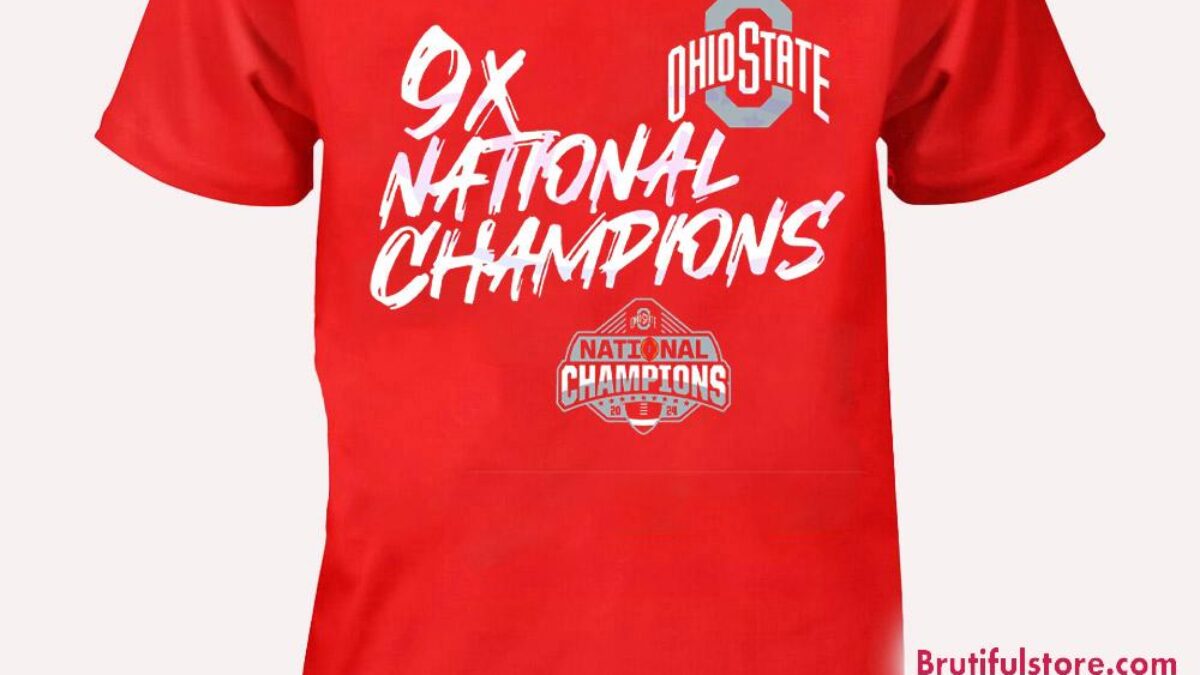 Ohio State Buckeyes Football 9x National Champions Logo T Shirts