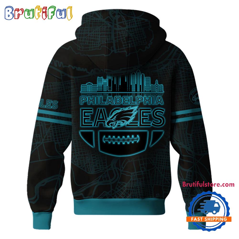 Philadelphia Eagles 2025 Back In Black Hoodie