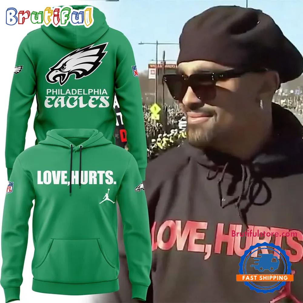 Philadelphia Eagles NFL x Love Hurts 2025 Champions New 3D Shirts