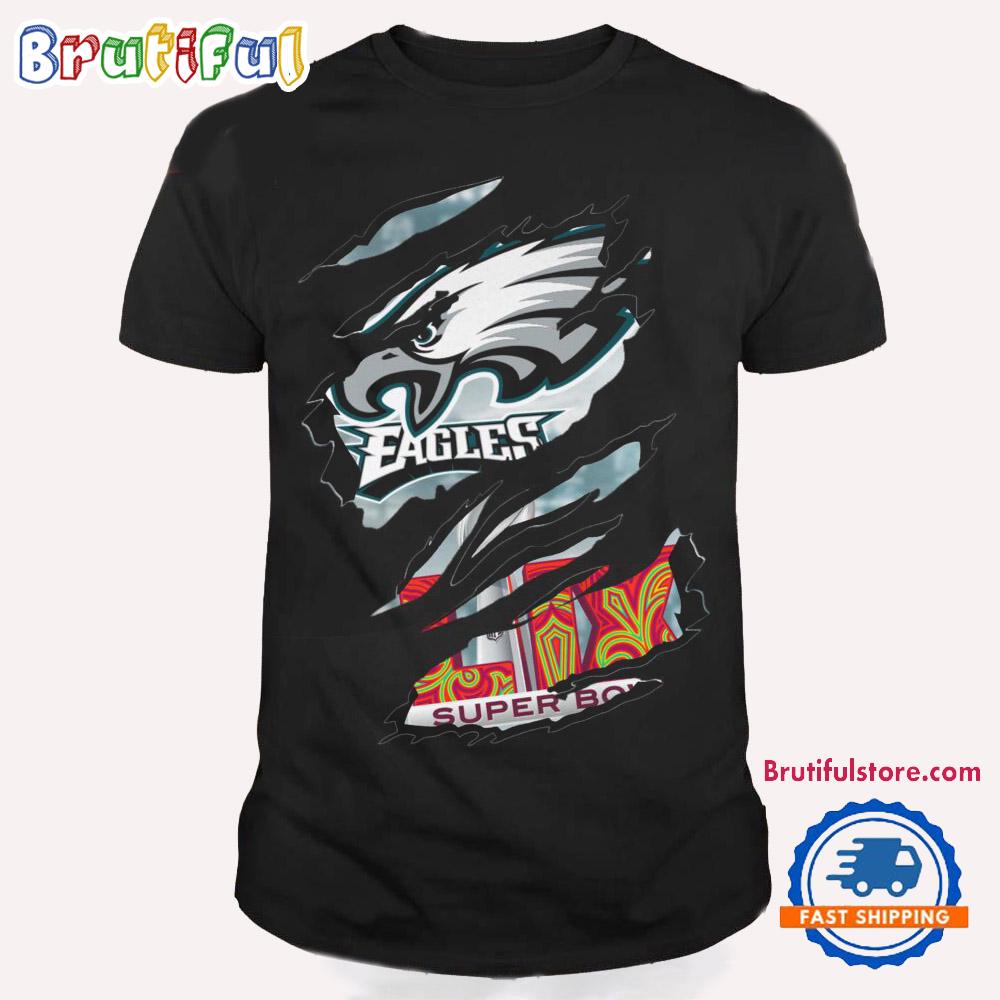 Philadelphia Eagles Super Bowl LIX 2025 New Logo Team Design T Shirt