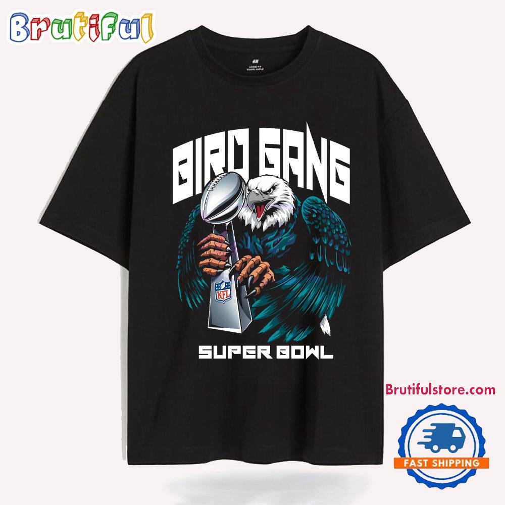 Philadelphia Eagles Super Bowl Trophy Bird Gang T Shirt
