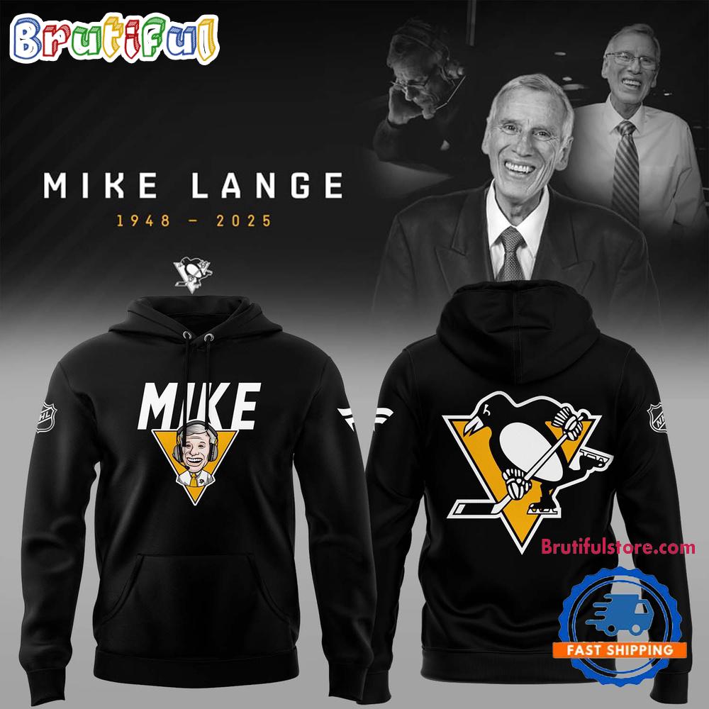 Pittsburgh Penguins Honoring The Legend Mike Lange Voice of the Penguins Black Hoodie