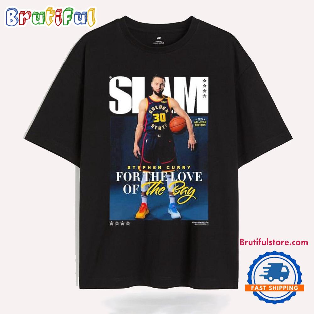 Stephen Curry For The Love Of Bay Slam 2025 Cover All-star Vol 5 T Shirt