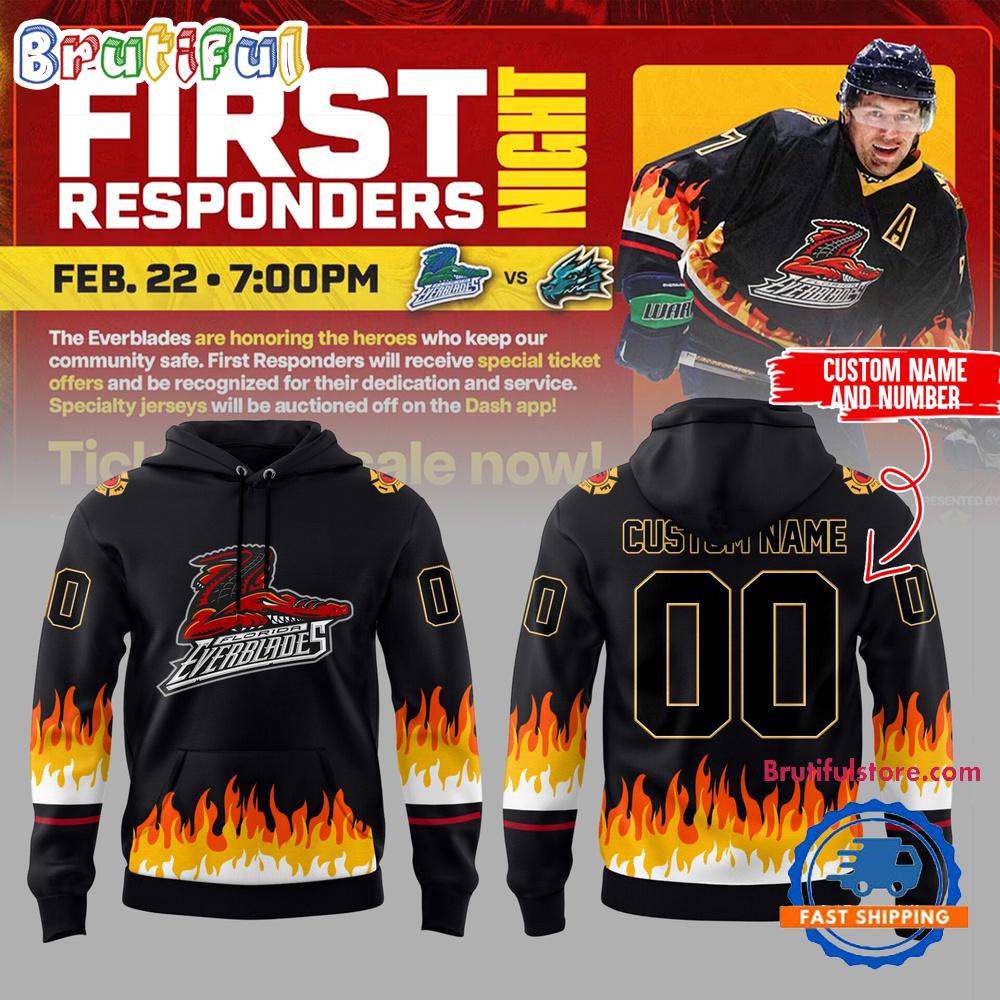 Toledo Walleye x Firefighter Appreciation Night Hockey Custom 3D Shirt