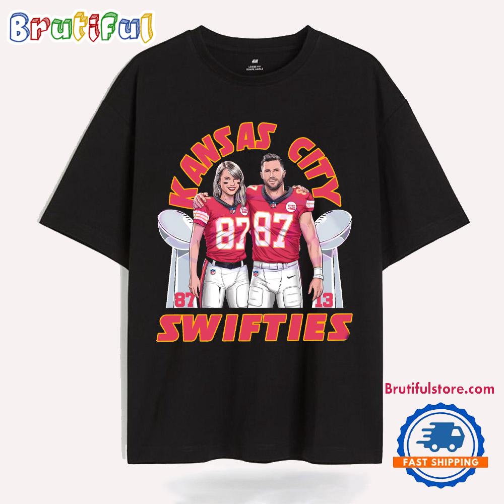 Travis Taylor Kansas Citys Super Bowl Swifties In T Shirt