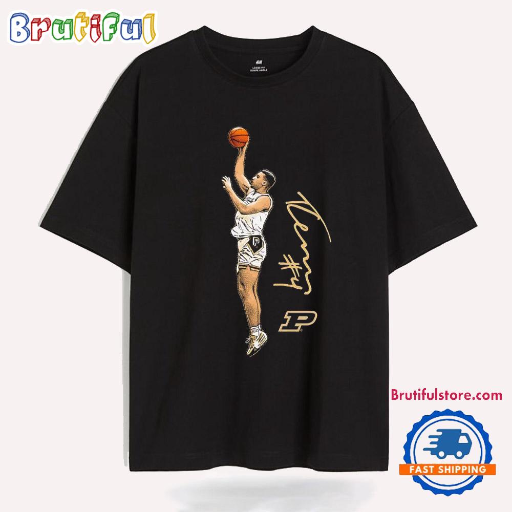 Trey Kaufman-renn Jump Shot Purdue Boilermakers Signature T Shirt