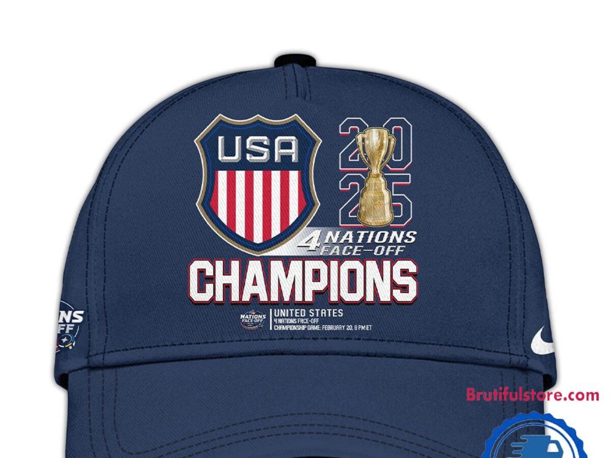 USA Hockey 2025 4 Nations Face-Off Champions New Cap Hats