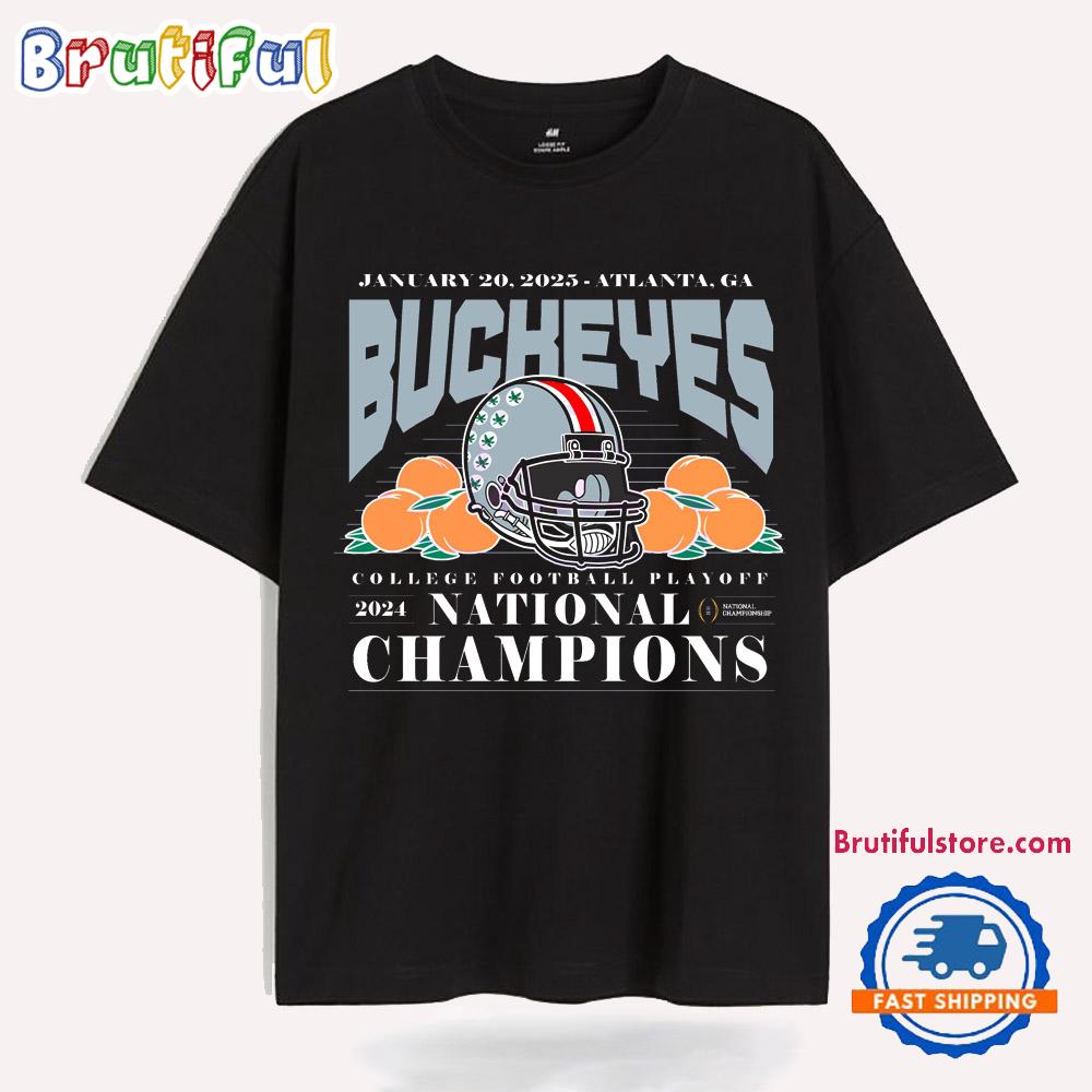 Vintage Buckeyes Football Helmet National Champions T Shirt