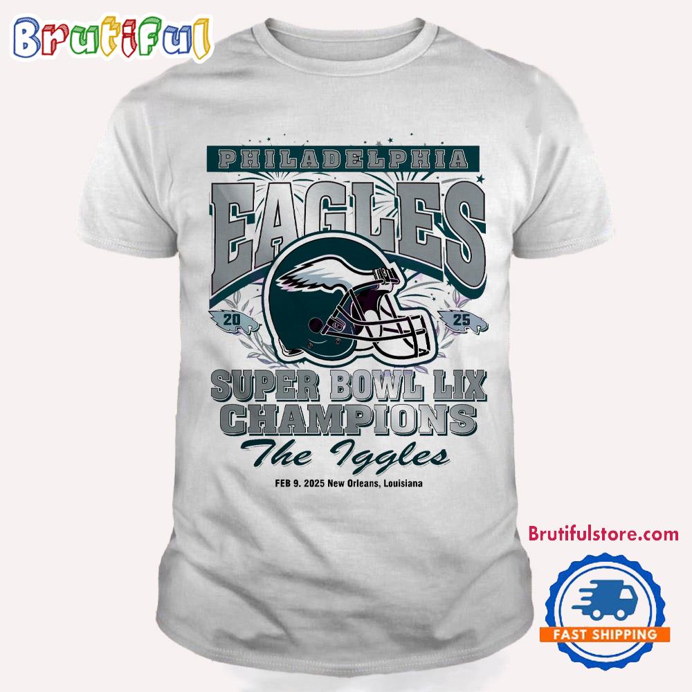 Vintage Philadelphia Eagles Super Bowl 2025 Champions The Iggles T Shirt