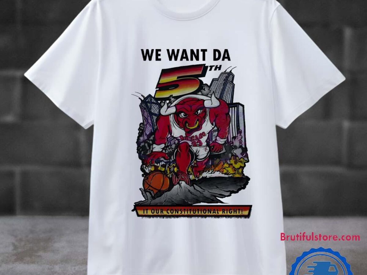 Vintage We Want Da 5th Chicago Bulls Basketball T Shirt