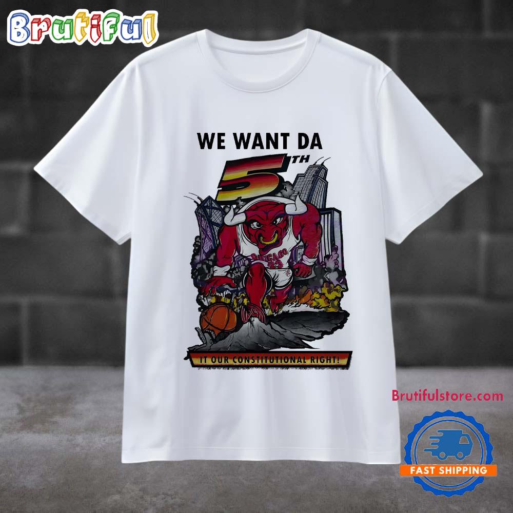 Vintage We Want Da 5th Chicago Bulls Basketball T Shirt