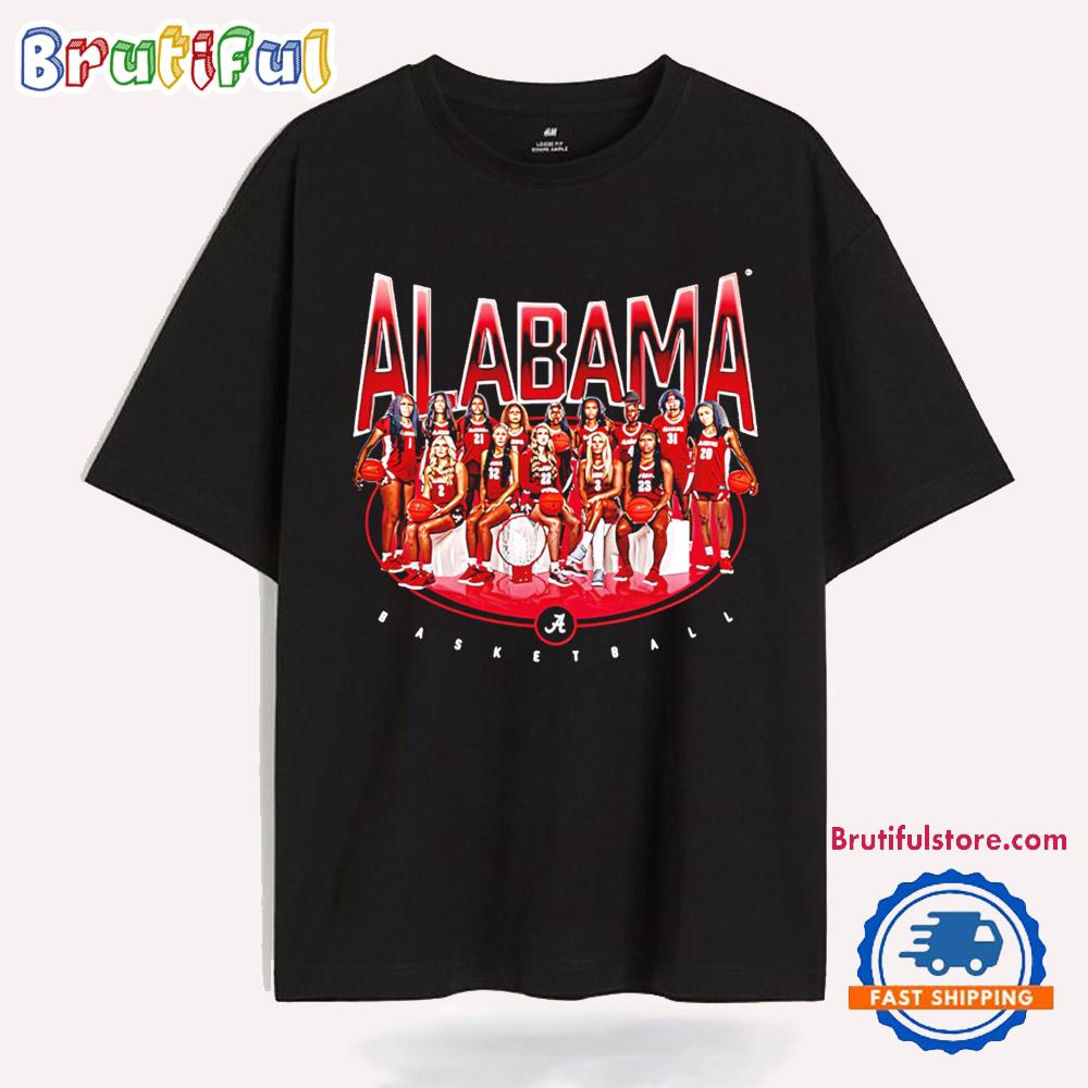 Alabama Women’s Basketball Team Collage NCAA 2025 T Shirt