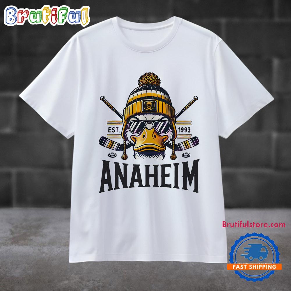 Anaheim Ducks Mascot Est 1993 Hockey Fans T Shirt