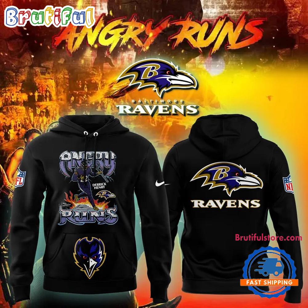 Angry Run Baltimore Ravens 2025 Hoodie