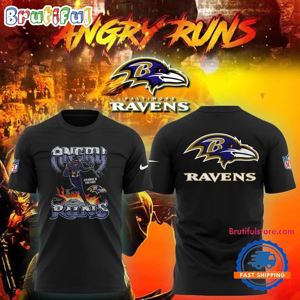 Angry Run Baltimore Ravens 2025 T Shirt