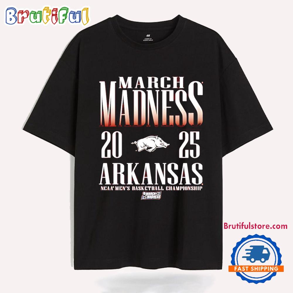 Arkansas Razorbacks March Madness 2025 NCAA Men’s T Shirt