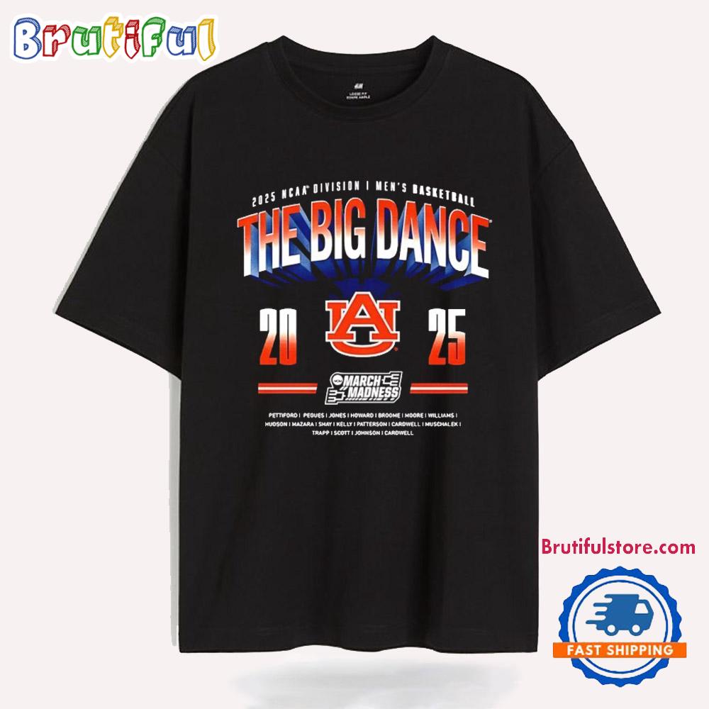 Auburn Tigers Men’s Basketball 2025 The Big Dance T Shirt