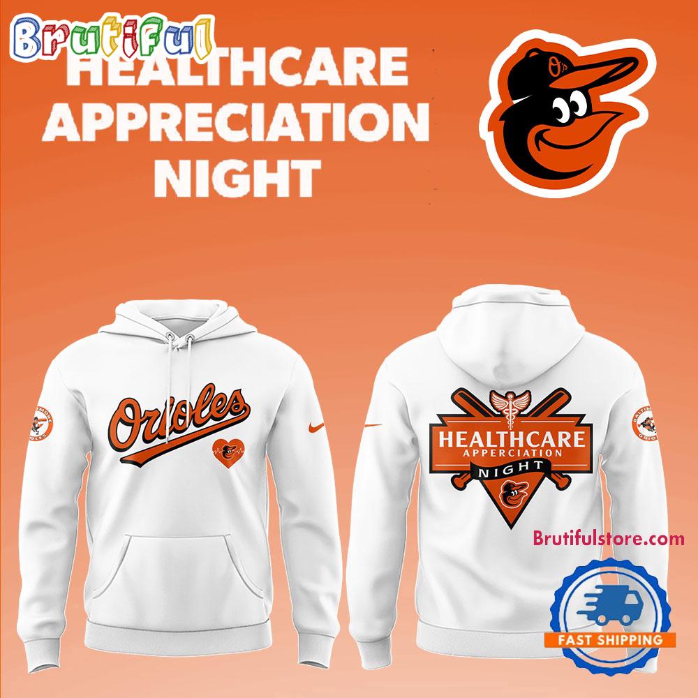 Baltimore Orioles x Healthcare Appreciation Night White Hoodie