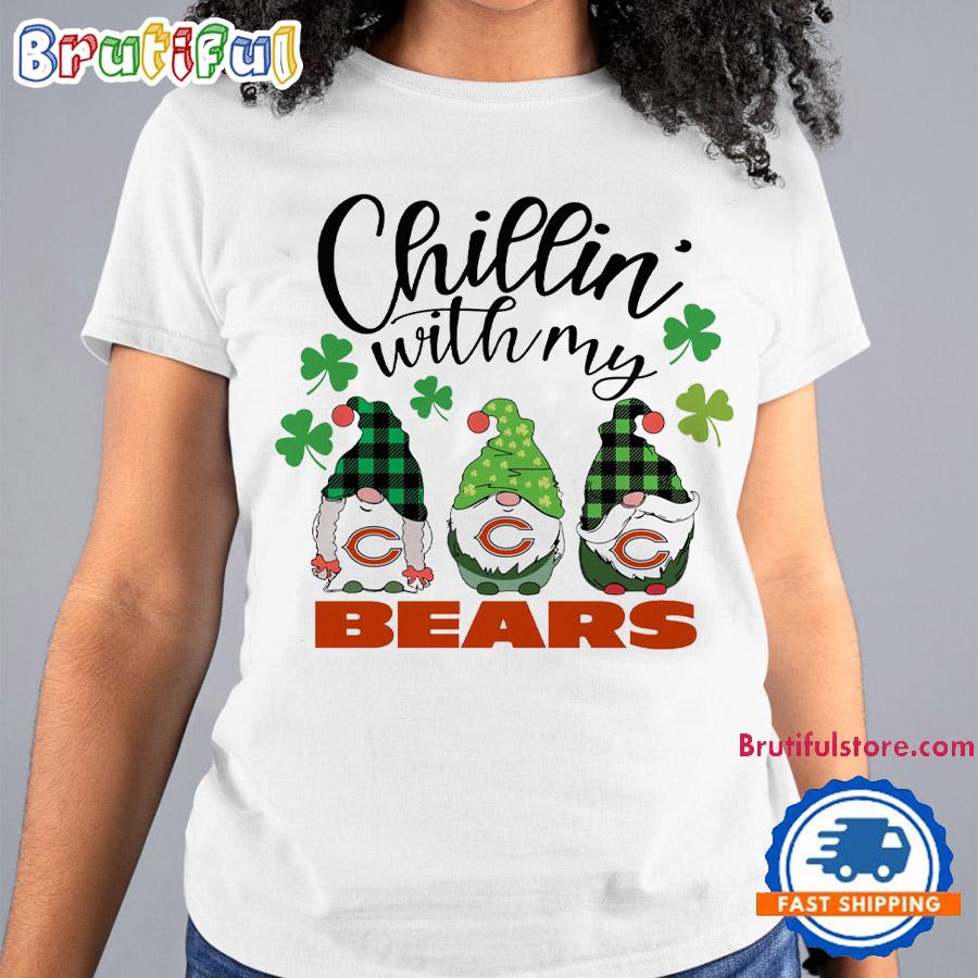 Chillin With My Chicago Bears Gnomes St. Patricks Day New T Shirt