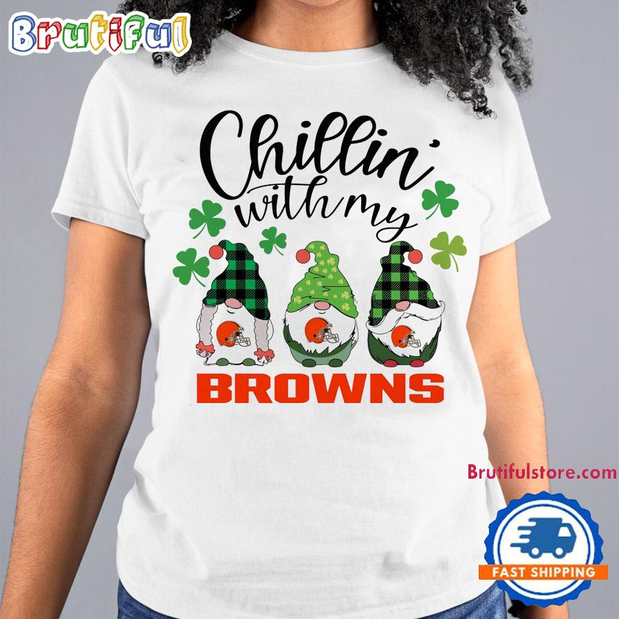 Chillin With My Cleveland Browns Gnomes St. Patricks Day New T Shirt