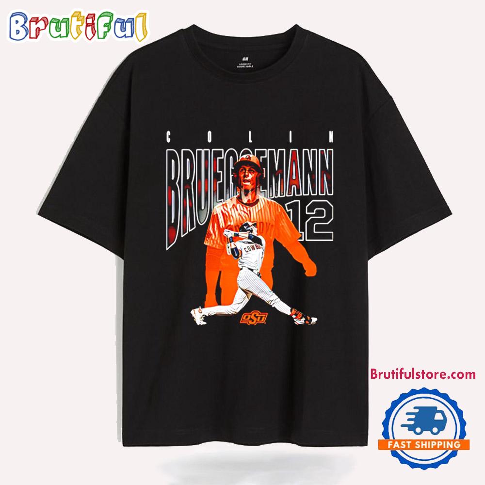 Colin Brueggemann Oklahoma State Cowboys Graphics T Shirt