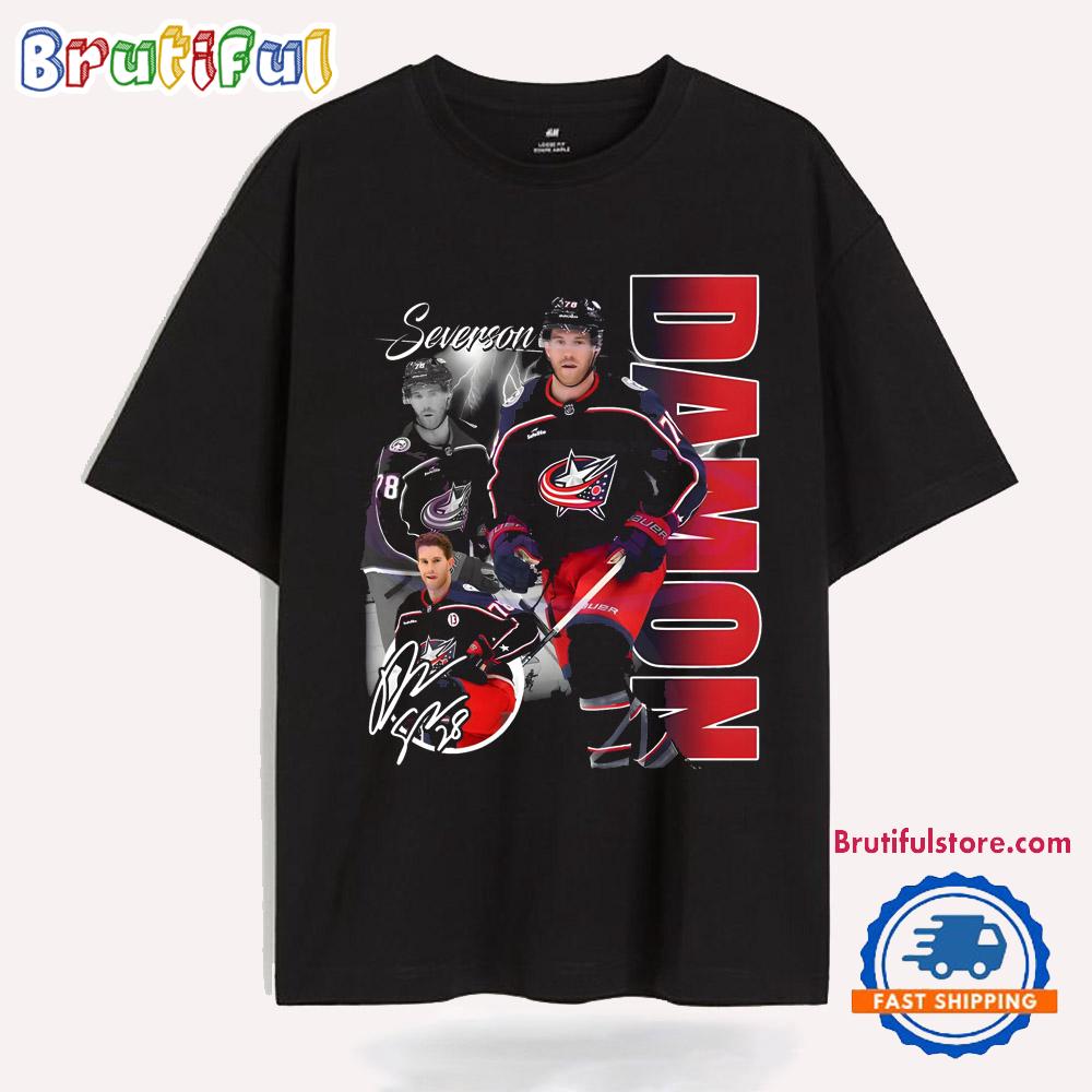 Damon Severson Columbus Blue Jackets Nhl Players T Shirt