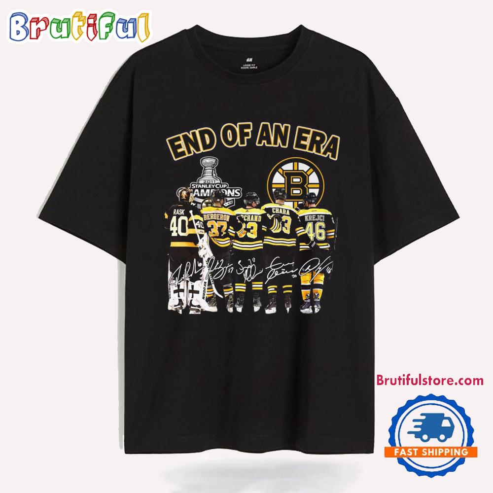 End Of An Era Stanley Cup Champions Boston Bruins Limited T Shirt