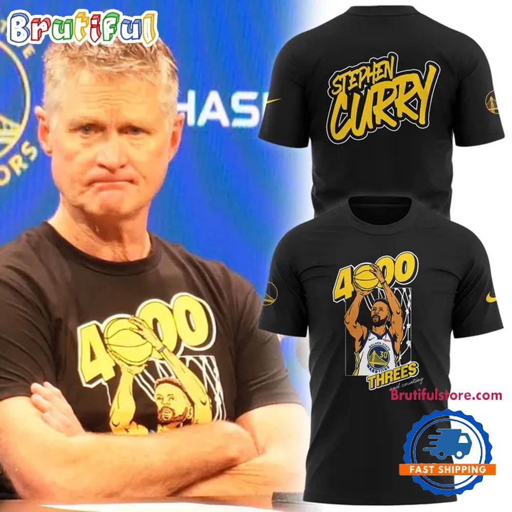 Golden State Warriors Special 4000 Career Regular-Season Threes T Shirt