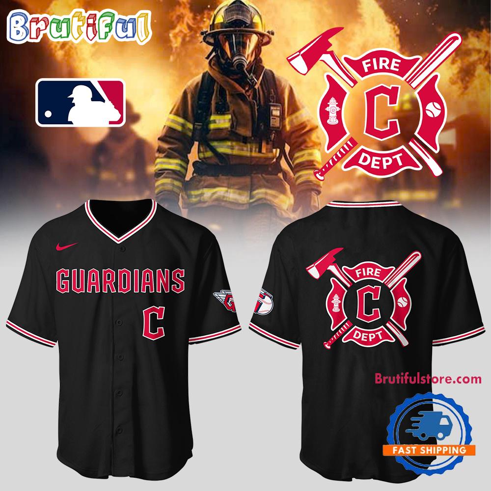 Guardians x Firefighter Appreciation Night Black Jersey Shirt