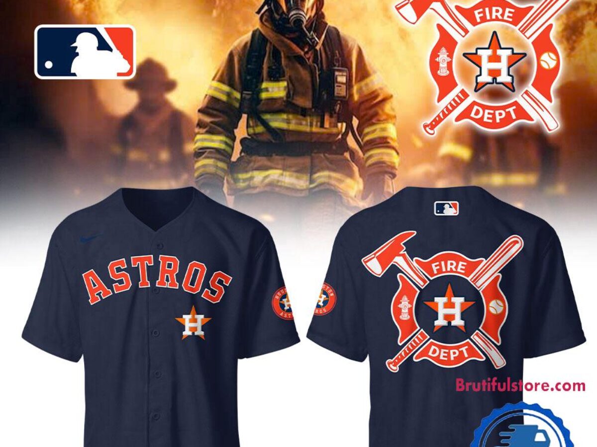 Houston Astros x Firefighter Appreciation Night 3D Print Jersey Shirt
