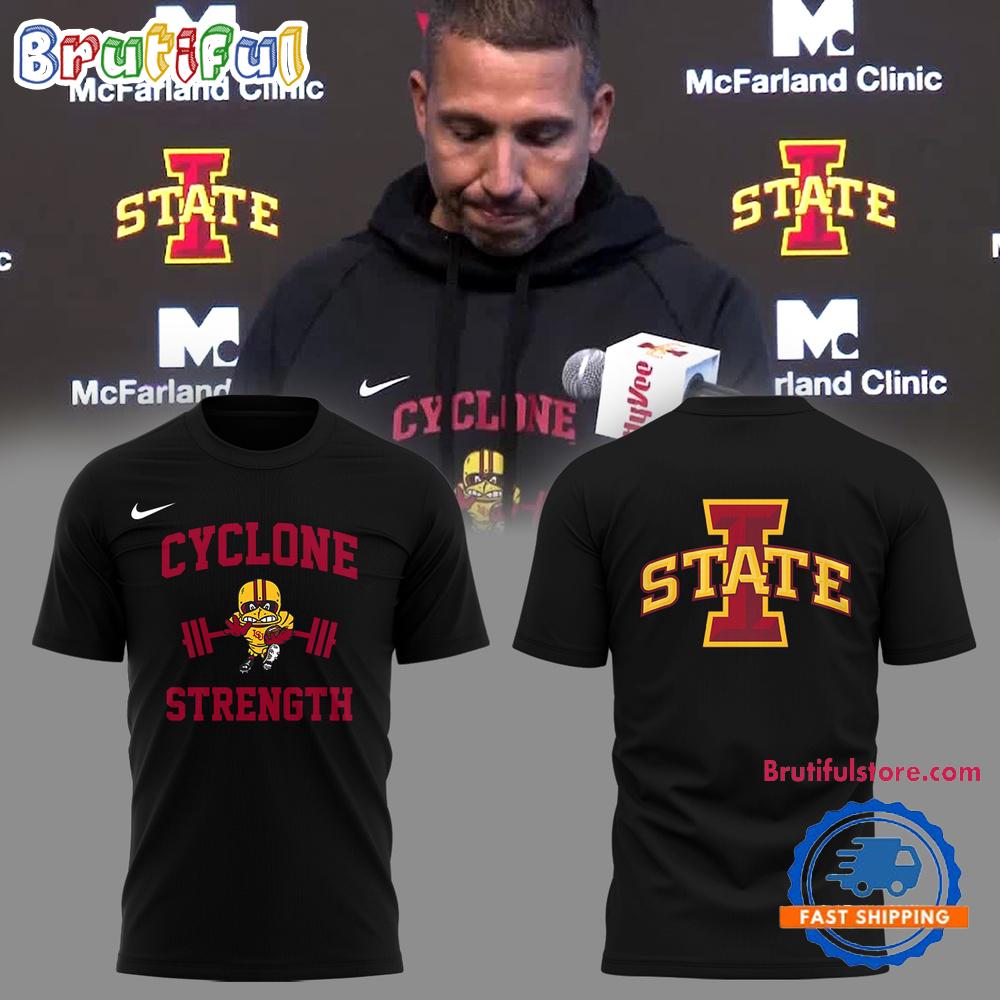 Iowa State Football Cyclone Strength 3D All Over Print T-Shirt
