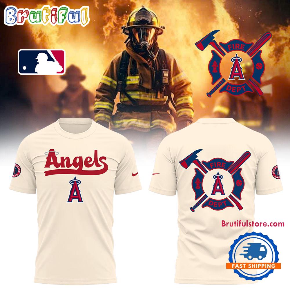 Los Angeles Angels x Firefighter Appreciation Night 2025 3D Print T Shirt