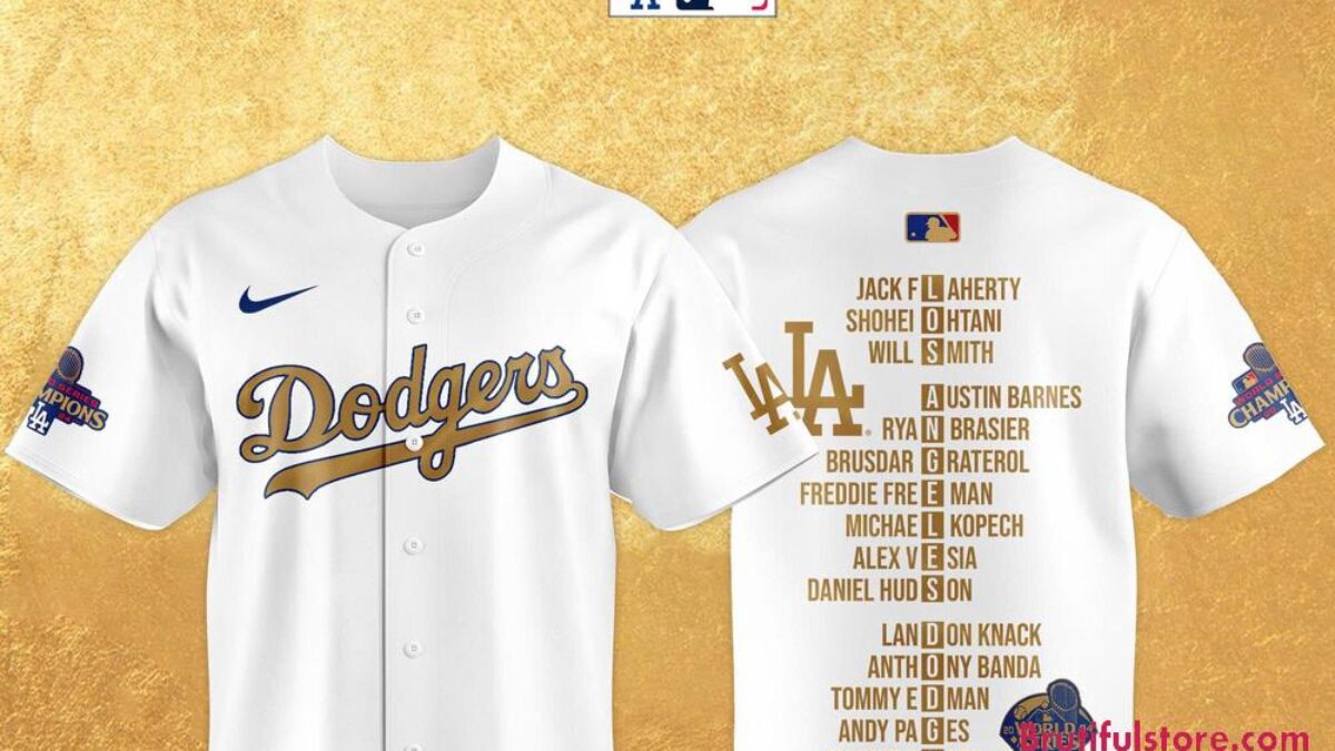 Los Angeles Dodgers 2025 World Series Champions Baseball Jersey