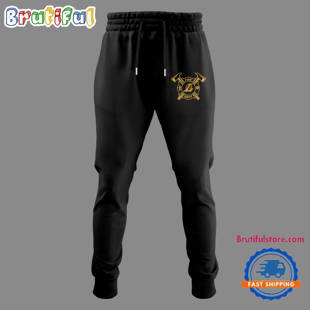 Los Angeles Lakers Firefighter Appreciation Night New Joggers Pants