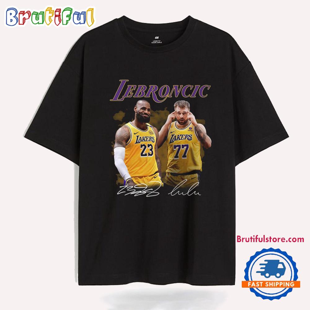 Los Angeles Lakers Lebroncic Graphics Signature T Shirt