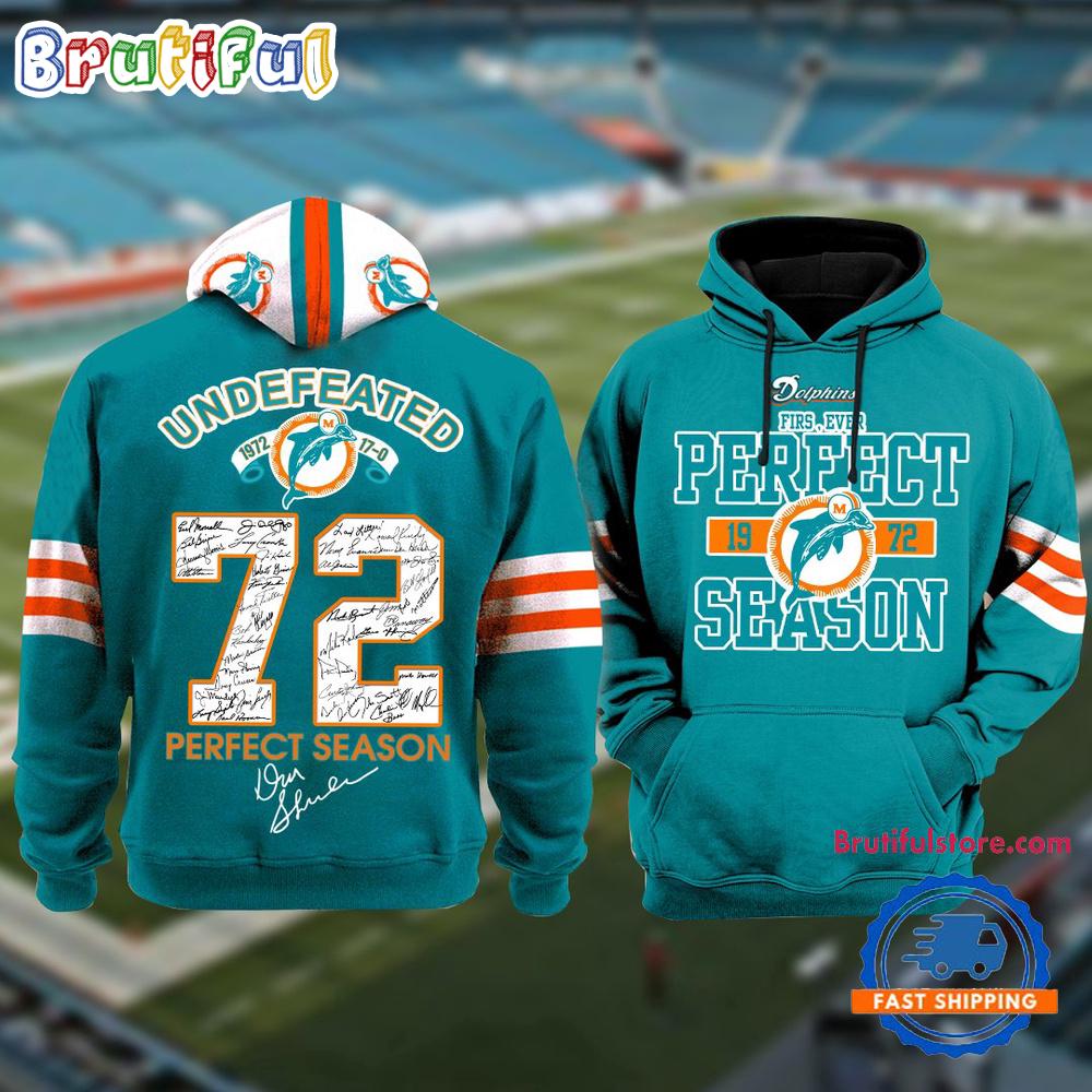 Miami Dolphins Perfect Season 1972 Football Hoodie Shirt