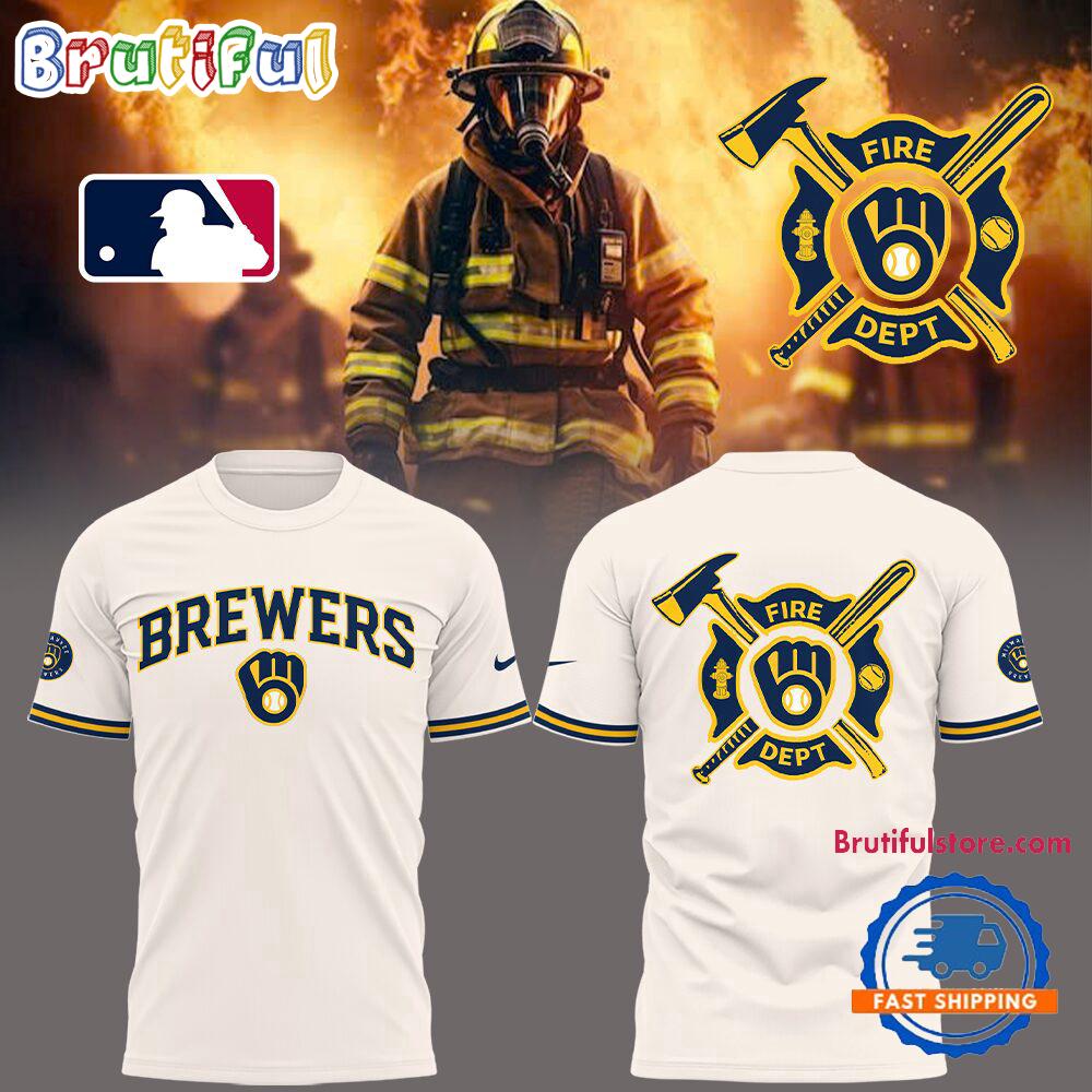 Milwaukee Brewers x Firefighter Appreciation Night Limited Edition T Shirt