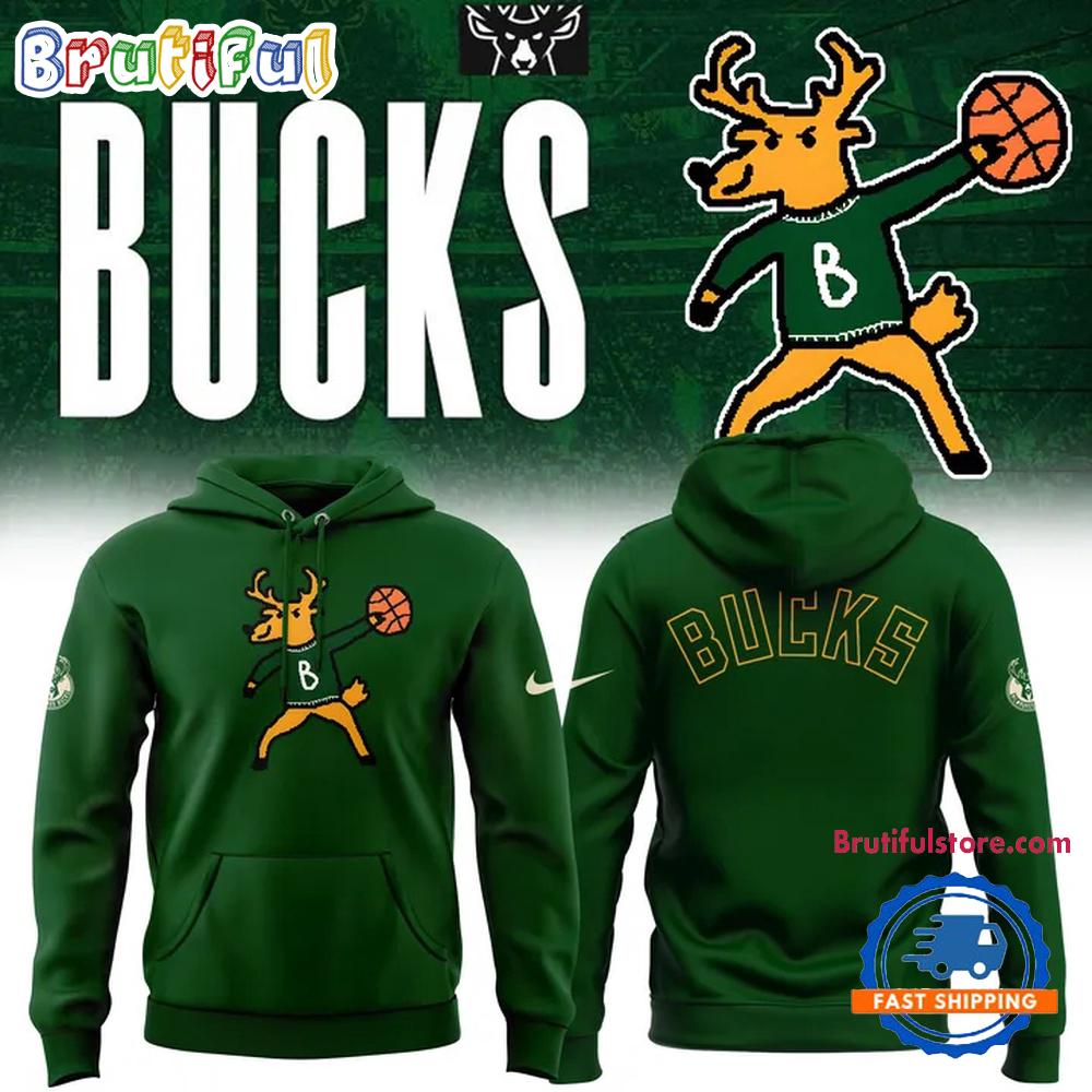 Milwaukee Bucks Basketball Logo Cartoon 2025 Special New Hoodie