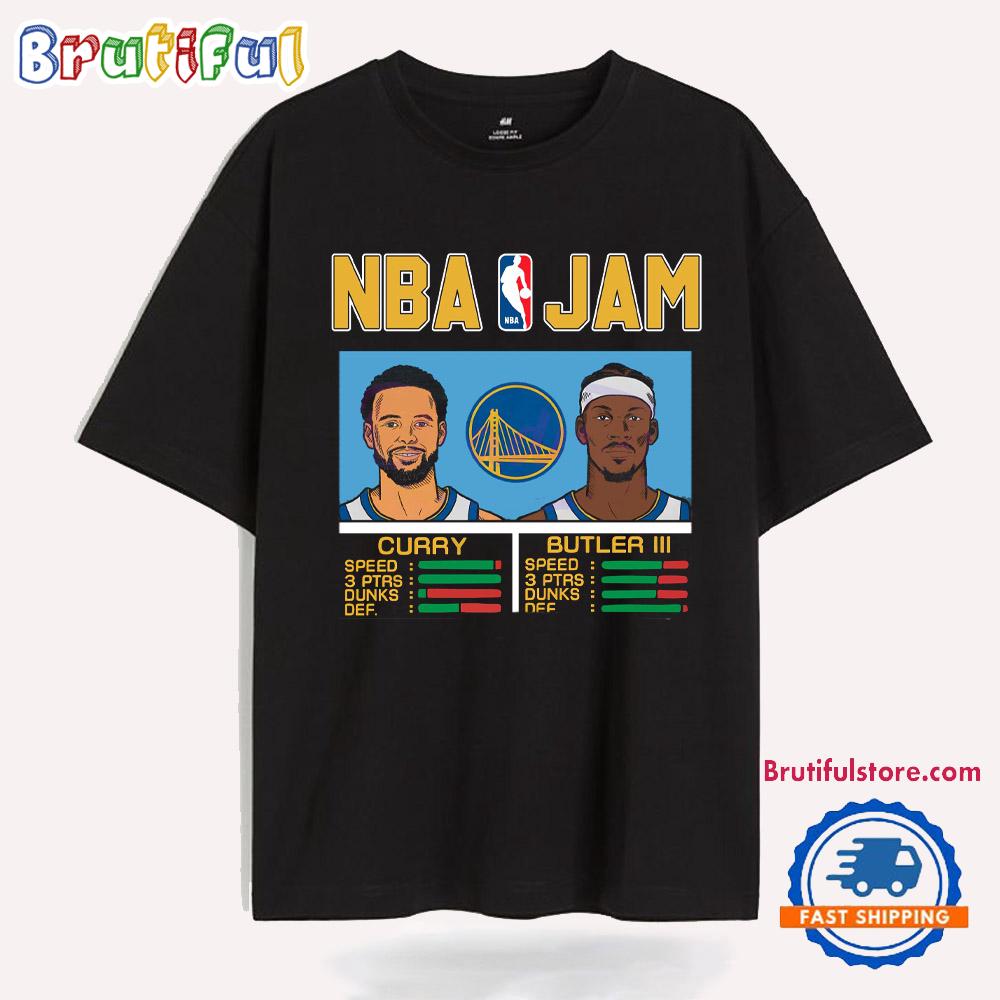 Nba Jam Golden State Warriors Curry And Butler Iii T Shirt