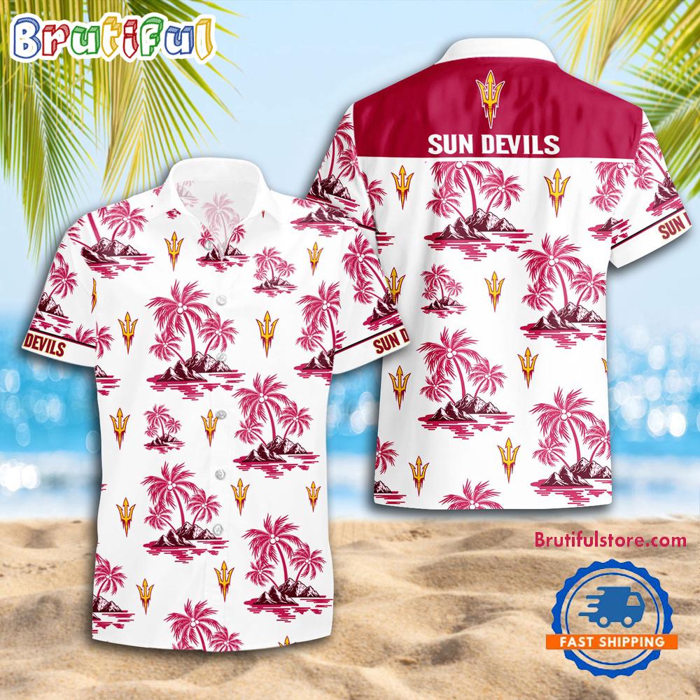 NCAA Arizona State Sun Devils Sporty Aloha Summer Hawaiian Shirt