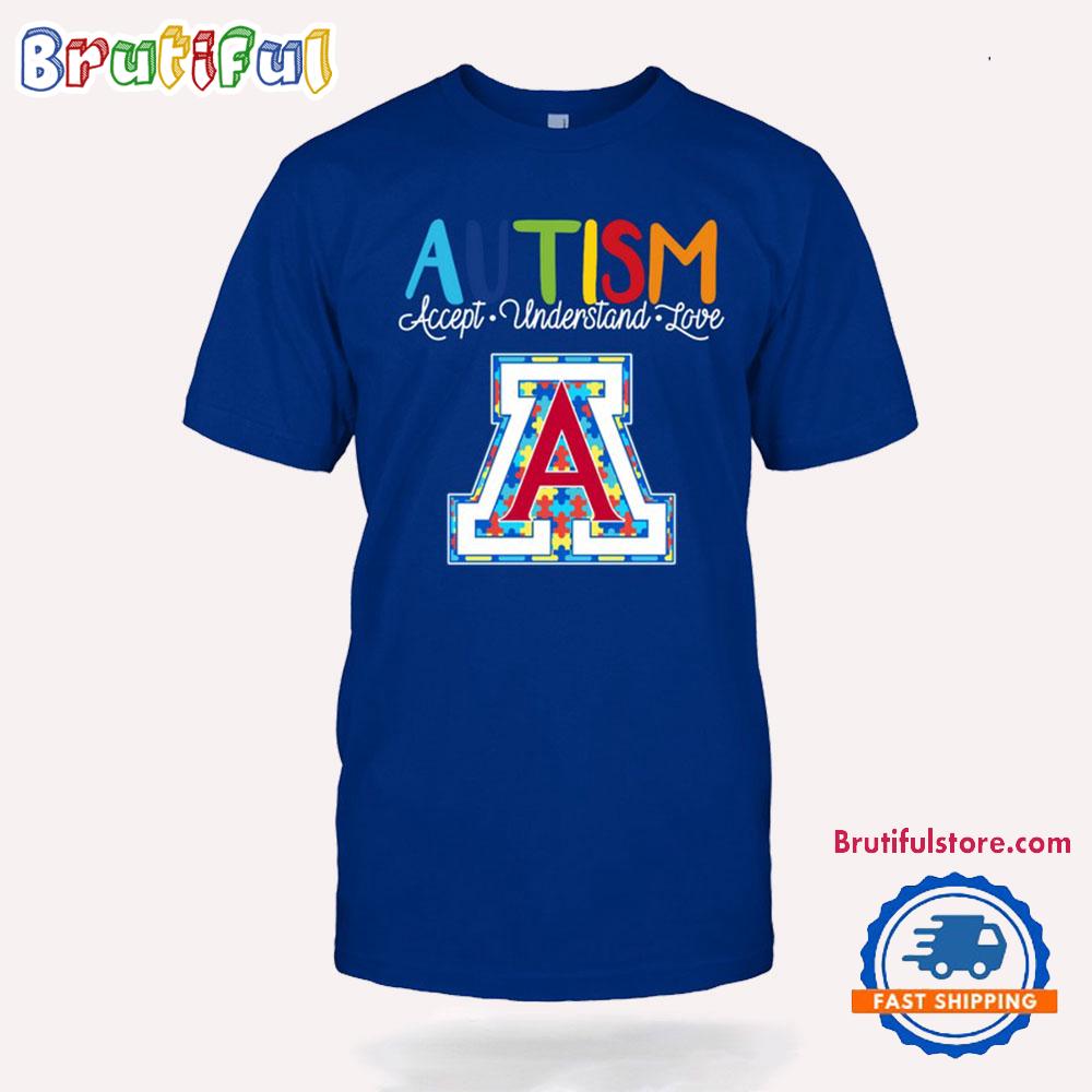 NCAA Arizona Wildcats Autism Accept Understand Love T-Shirt