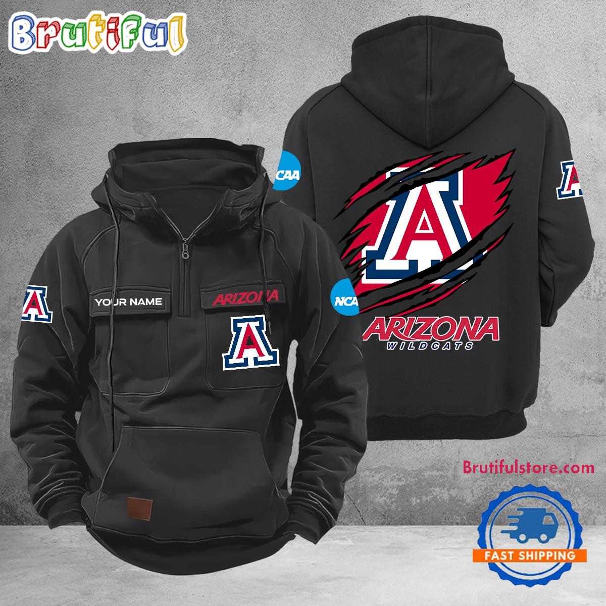 NCAA Arizona Wildcats Sport Team Design Logo Name Cargo Hoodie