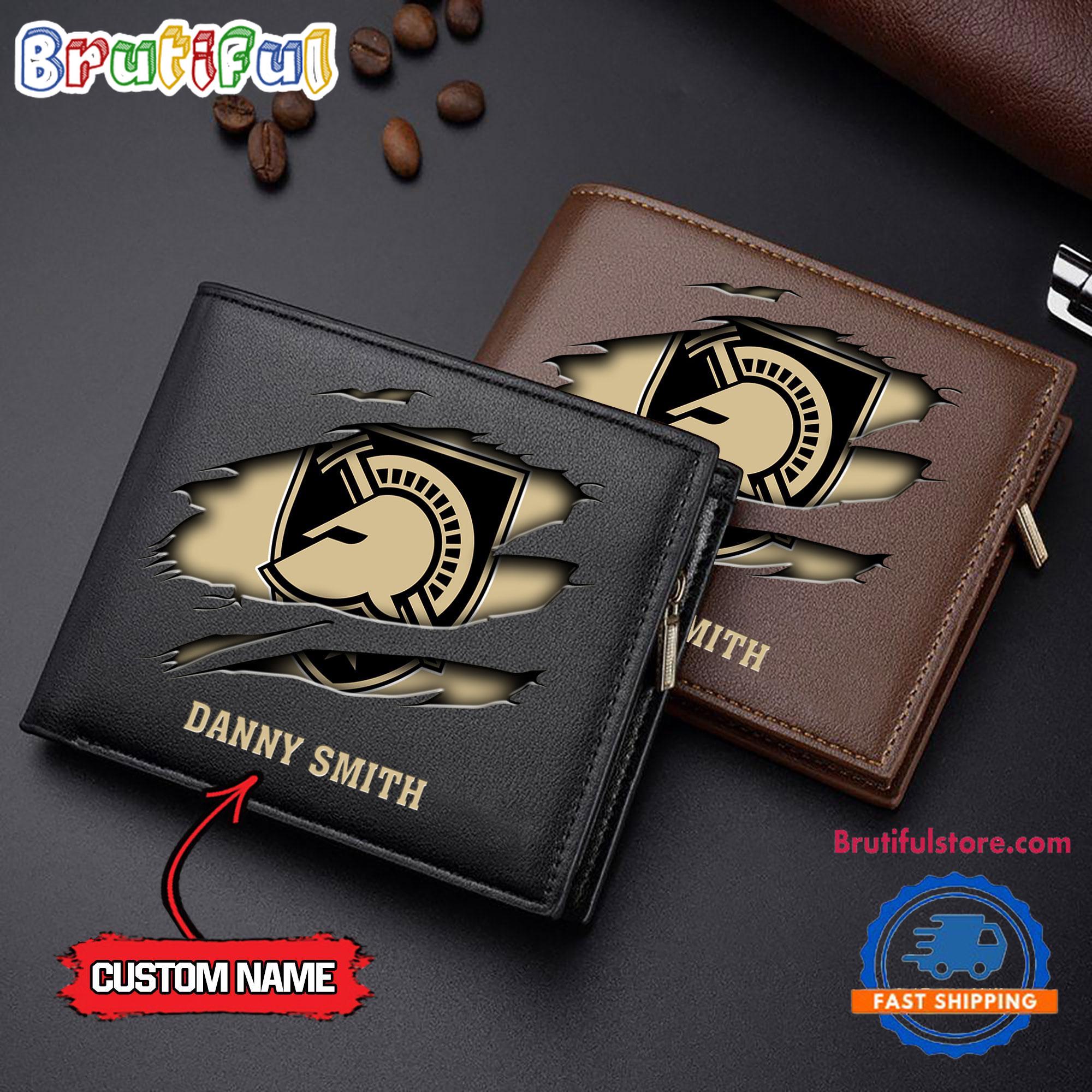 NCAA Army Black Knights Sporty Custom Men's Leather Wallet