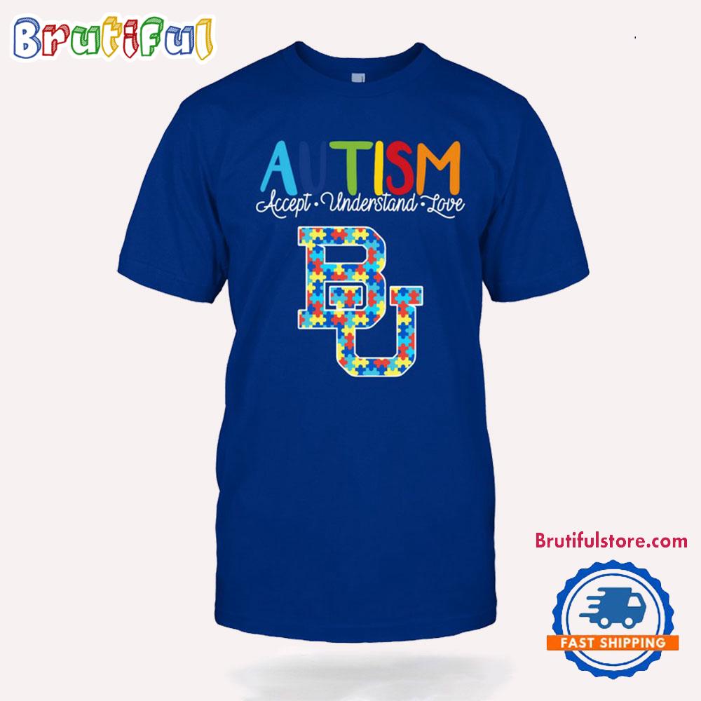 NCAA Baylor Bears Autism Accept Understand Love T-Shirt