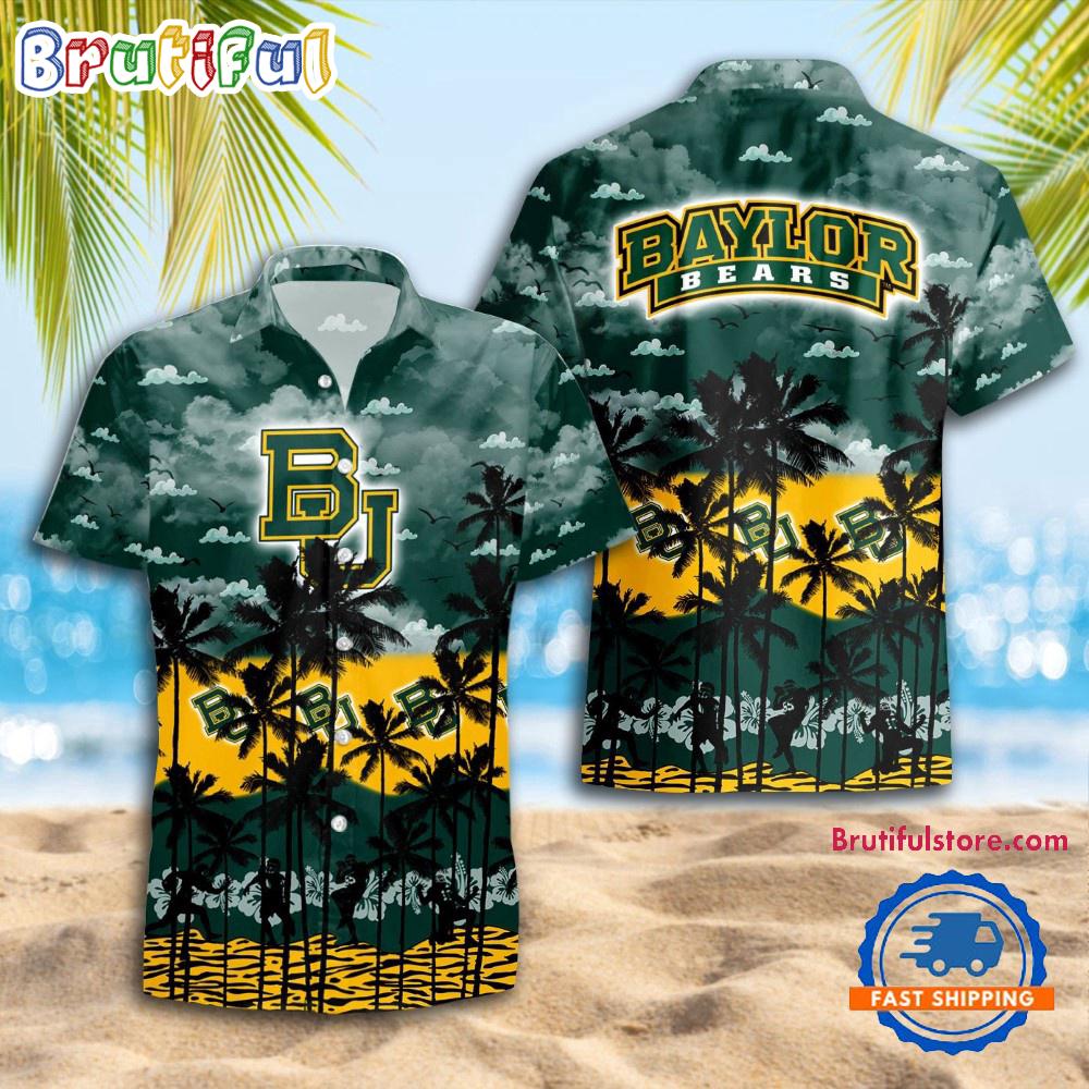 NCAA Baylor Bears Palm Tree Hawaiian Shirt